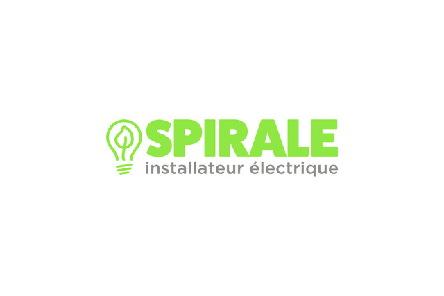 L'logo 'SPIRALE installateur électrique'. Logo de l'entreprise 'SPIRALE'.